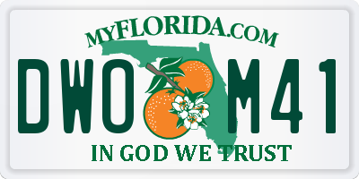 FL license plate DWOM41