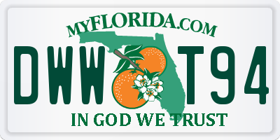 FL license plate DWWT94