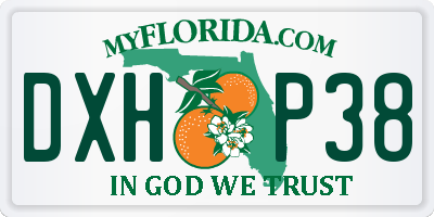 FL license plate DXHP38