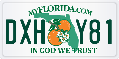 FL license plate DXHY81