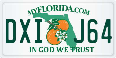 FL license plate DXIJ64