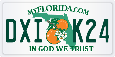 FL license plate DXIK24