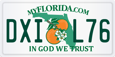 FL license plate DXIL76