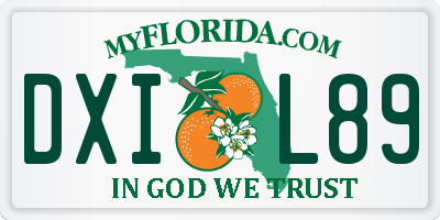 FL license plate DXIL89
