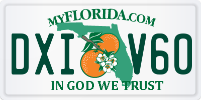 FL license plate DXIV60