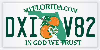 FL license plate DXIV82