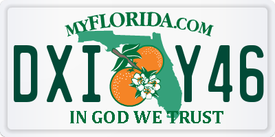 FL license plate DXIY46