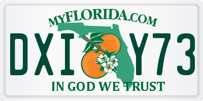 FL license plate DXIY73
