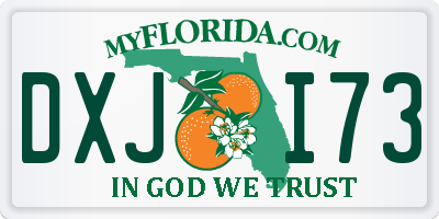 FL license plate DXJI73