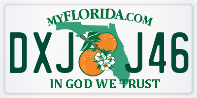 FL license plate DXJJ46