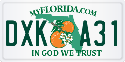 FL license plate DXKA31