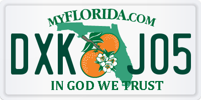 FL license plate DXKJ05