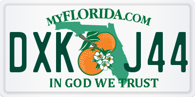 FL license plate DXKJ44