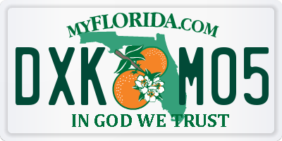 FL license plate DXKM05