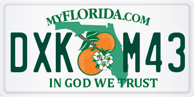 FL license plate DXKM43