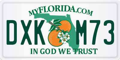 FL license plate DXKM73
