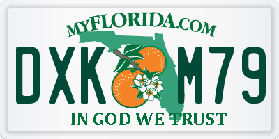 FL license plate DXKM79