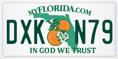 FL license plate DXKN79