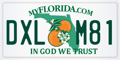 FL license plate DXLM81