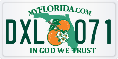 FL license plate DXLO71