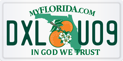 FL license plate DXLU09