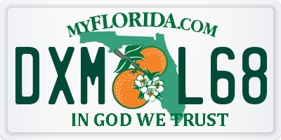 FL license plate DXML68