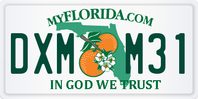 FL license plate DXMM31