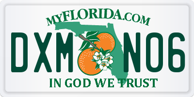 FL license plate DXMN06