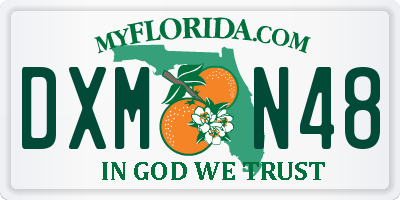 FL license plate DXMN48