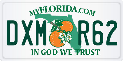 FL license plate DXMR62