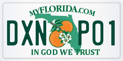 FL license plate DXNP01
