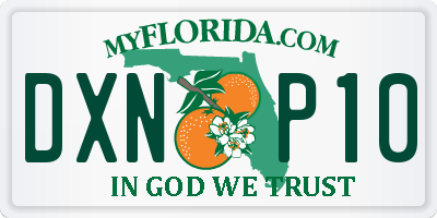FL license plate DXNP10