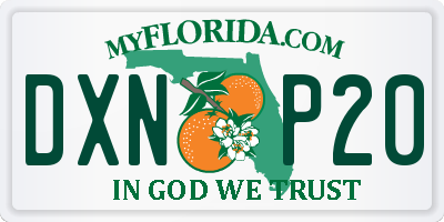 FL license plate DXNP20