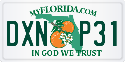 FL license plate DXNP31