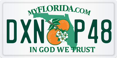 FL license plate DXNP48