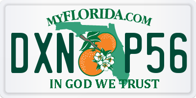 FL license plate DXNP56