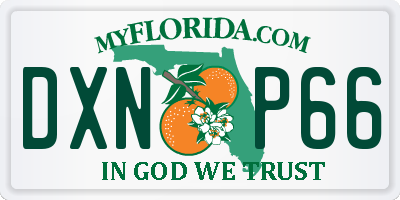 FL license plate DXNP66