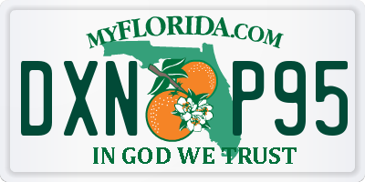 FL license plate DXNP95