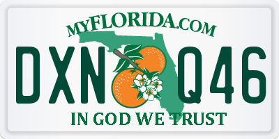 FL license plate DXNQ46