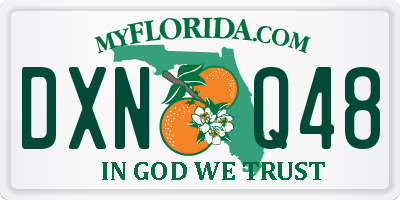 FL license plate DXNQ48