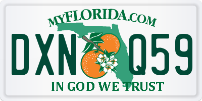 FL license plate DXNQ59