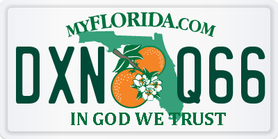 FL license plate DXNQ66