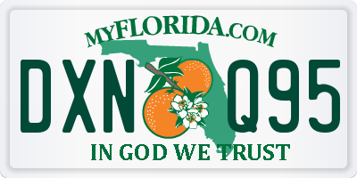 FL license plate DXNQ95