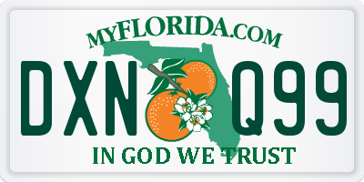 FL license plate DXNQ99