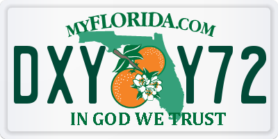 FL license plate DXYY72