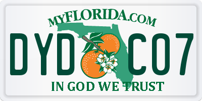 FL license plate DYDC07