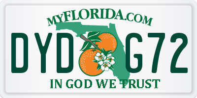 FL license plate DYDG72