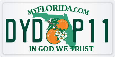 FL license plate DYDP11