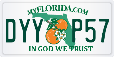 FL license plate DYYP57