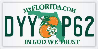 FL license plate DYYP62